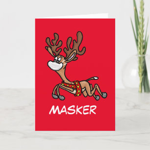 Masker, Santa's nieuwste COVID-19 rendier Kaart