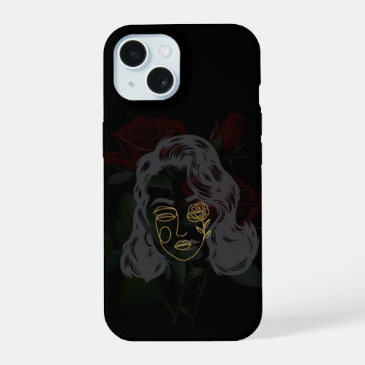 Masker telefoonhoes iPhone 15 case (Achterkant)