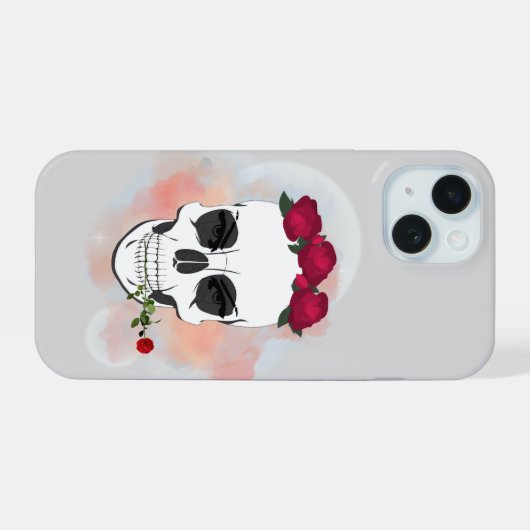 Masker telefoonhoesje iPhone 15 case (Achterkant horizontaal)