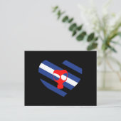 Masker trots briefkaart (Staand voorkant)