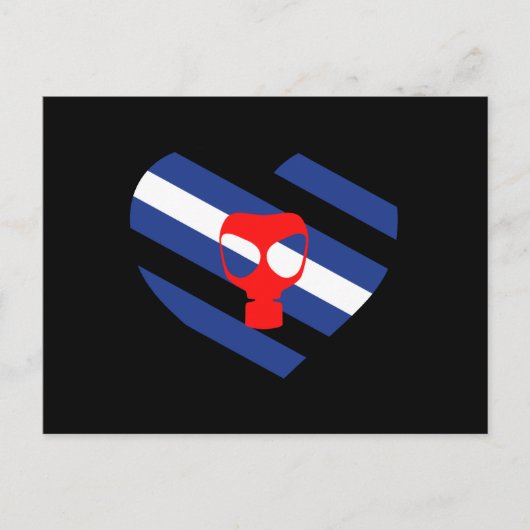 Masker trots briefkaart (Voorkant)