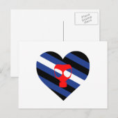 Masker trots briefkaart (Voorkant / Achterkant)