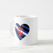 Masker trots koffiemok (Voorkant links)