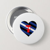 Masker trots ronde button 7,6 cm (Voorkant /achterkant)