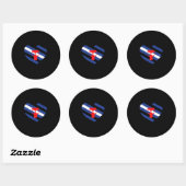 Masker trots ronde sticker (Vel)