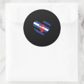 Masker trots ronde sticker (Tas)