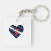 Masker trots sleutelhanger (Achterkant)