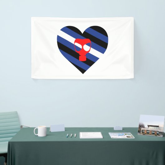 Masker trots spandoek (Beurs)