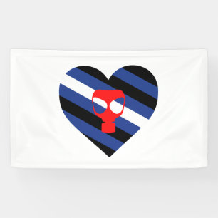 Masker trots spandoek