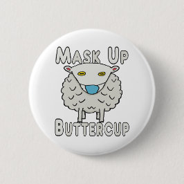 Masker Up Buttercup Ronde Button 5,7 Cm