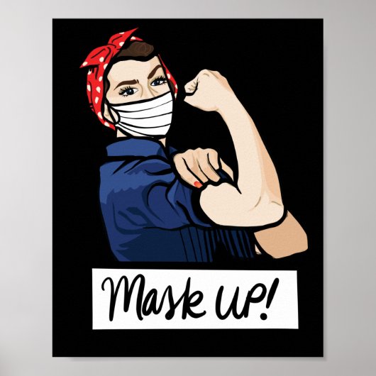 Masker UP Rosie de Riveter Poster (Voorkant)