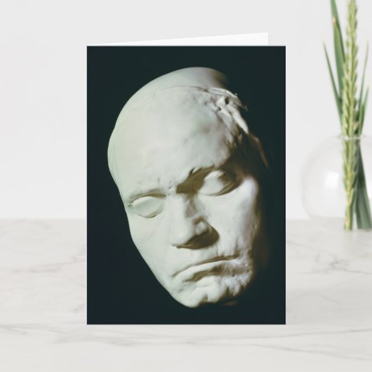 Masker van Beethoven, dat uit het leven op de Kaart (Voorkant)