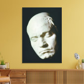 Masker van Beethoven, uit het leven genomen op de Canvas Afdruk (Insitu (Woonkamer))