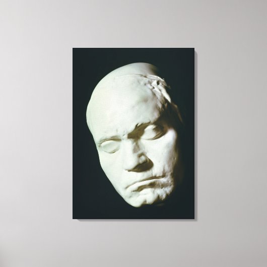 Masker van Beethoven, uit het leven genomen op de Canvas Afdruk (Voorkant)