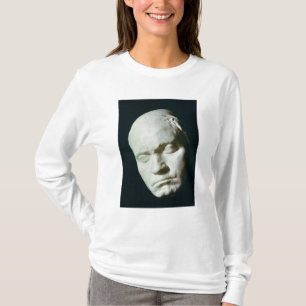 Masker van Beethoven, uit het leven genomen op de  T-shirt
