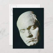 Masker van Beethoven, uit het leven op de leeftijd Briefkaart (Voorkant / Achterkant)