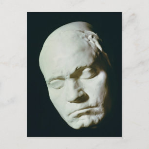 Masker van Beethoven, uit het leven op de leeftijd Briefkaart