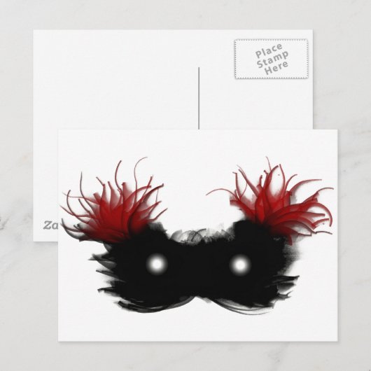 Masker van de fantoomarm briefkaart (Voorkant / Achterkant)