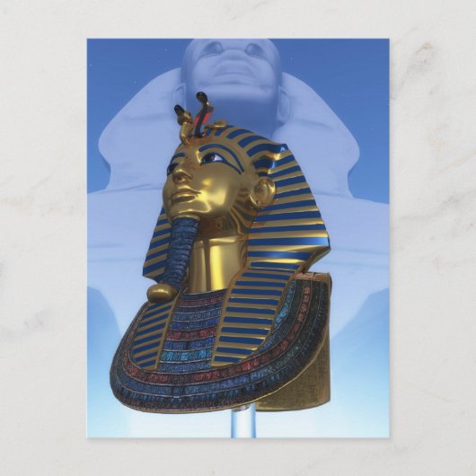 Masker van de farao briefkaart (Voorkant)