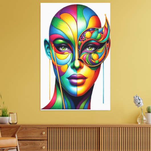 Masker van de Mystic Canvas Afdruk (Insitu (Woonkamer))