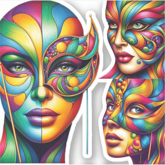 Masker van de Mystic Sticker (Voorkant)