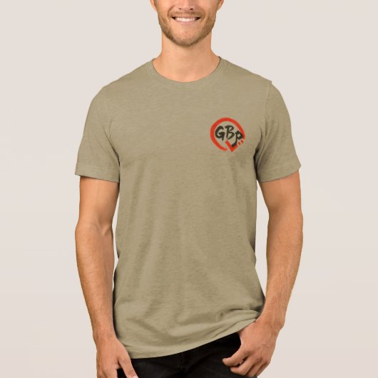 Masker van Glenn III Tri-Blend Shirt (Voorkant)
