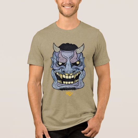 Masker van Glenn IV Tri-Blend Shirt (Voorkant)