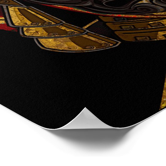 Masker van het samurai-Poster Poster (Hoek)