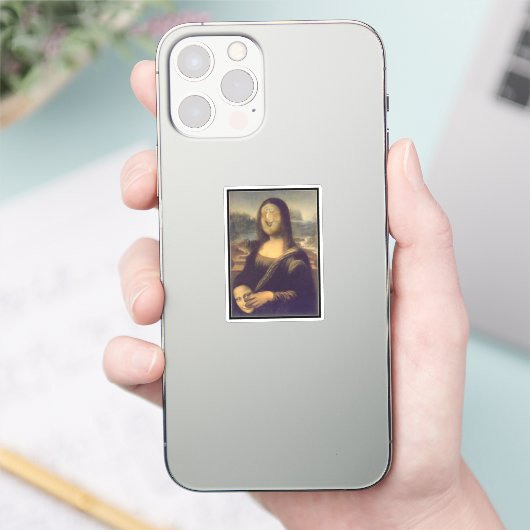 Masker van Mona Lisa Sticker (Telefoon)