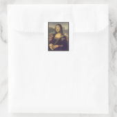 Masker van Mona Lisa Vierkante Sticker (Tas)