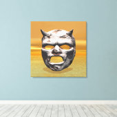 Masker van Steen Canvas Afdruk (Insitu (Houten vloer))