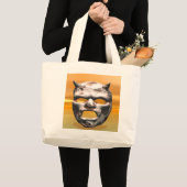 Masker van Stone Grote Tote Bag (Voorkant (product))