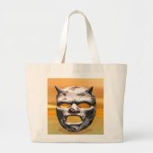 Masker van Stone Grote Tote Bag (Voorkant)