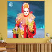 Masker van Venetië op canvas print (Insitu (Woonkamer))
