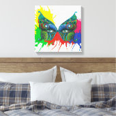 Masker - Vlinder Canvas Afdruk (Insitu (Slaapkamer))