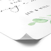 Masker Wearing Wedding Eucalyptus Branch Poster (Hoek)