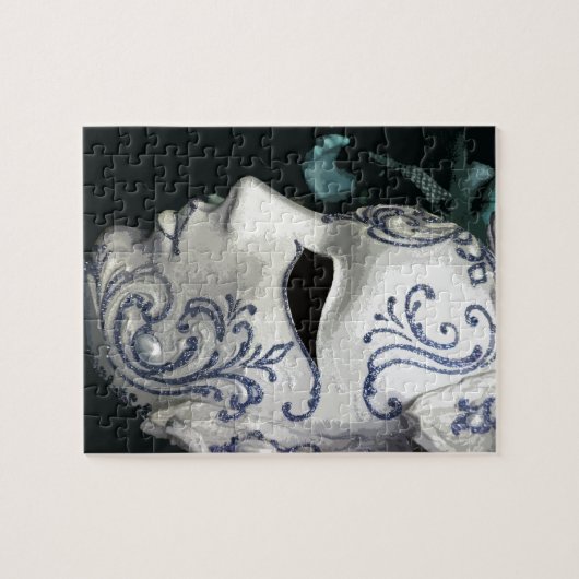 MASKERADE 2 (blauw) Legpuzzel (Horizontaal)