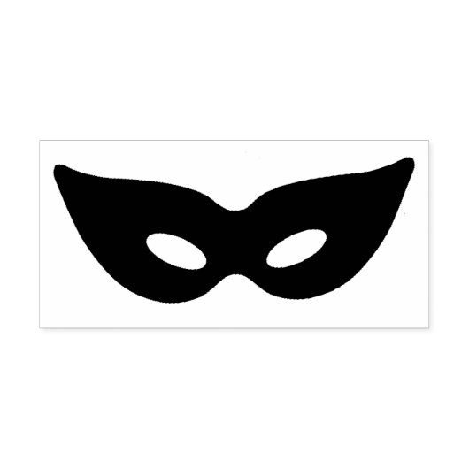 Maskerade Ball Mask Rubberstempel (Afrduk)
