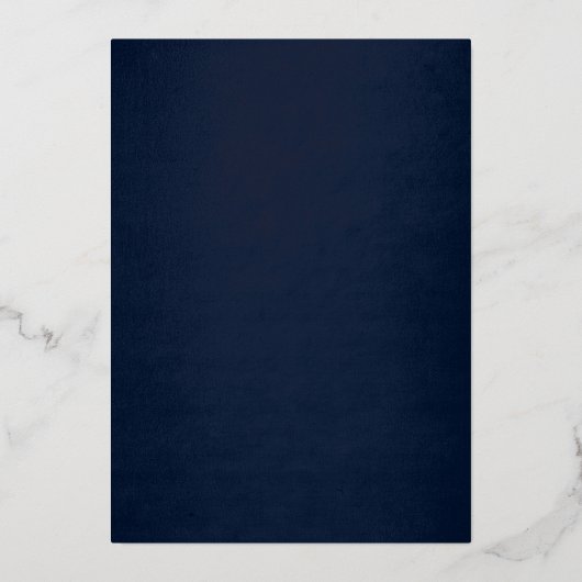 Maskerade Butterfly Royal Navy Quinceanera Folie Uitnodiging (Achterkant)