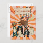 MASKERADE DIEREN HALLOEEN Briefkaart (Voorkant / Achterkant)