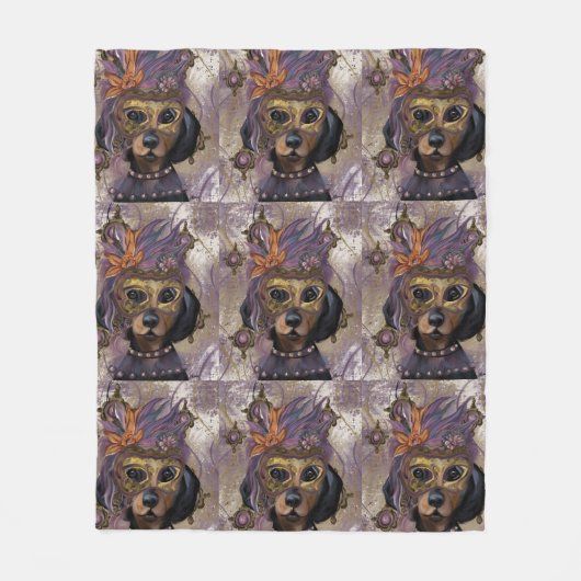 MASKERADE DOXIE ART FLEECE DEKEN (Voorkant)