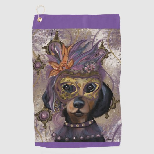 MASKERADE DOXIE ART GOLFHANDDOEK (Voorkant)