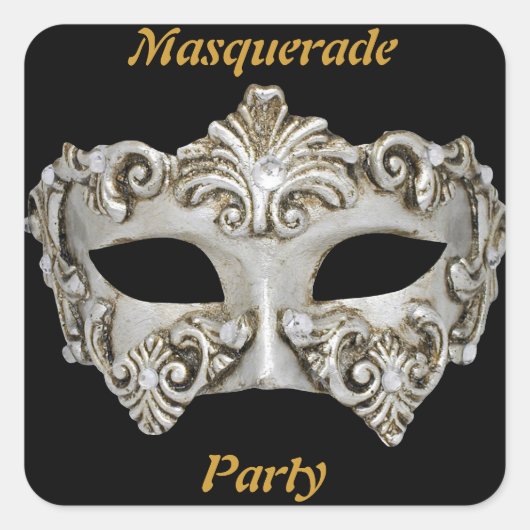 Maskerade Feest Stickers (Voorkant)