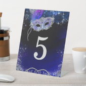 Maskerade Feest Tafel Nummers kaart Reclamebord Met Voetstuk (Insitu)