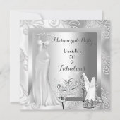 Maskerade Feest Verbluffend 50 Verjaardag Diamant Kaart (Voorkant)