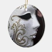 MASKERADE (GOLD) KERAMISCH ORNAMENT (Links)