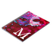 Maskerade Mask Kostuum Monogram Initiaal Notitiebo Notitieboek (Linkerzijde)