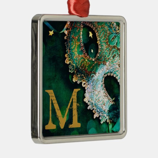 Maskerade Mask Kostuum Monogram Initiaal Ornament (Rechts)