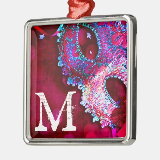 Maskerade Mask Kostuum Monogram Initiaal Ornament (Links)