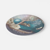 Maskerade Mask & Pearls Rainbow Party Borden Papieren Bordje (Gekanteld)